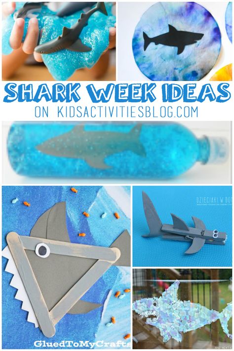 Shark Activities and Crafts Shark Day Activities, Shark Science Experiments For Kids, Shark Lesson Plans Preschool, Shark Craft Kindergarten, Shark Stem Activities For Kids, Shark Activities For Kindergarten, Preschool Shark Week, Shark In The Park Activities Eyfs, Shark Week Ideas