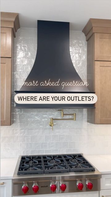 Outlet Placement In Kitchen, Kitchen Outlets Placement, Hide Outlets On Wall, Kitchen Backsplash Outlets, Outlets In Backsplash, Hidden Outlets In Kitchen, Backsplash Outlets, Hide Outlet, Kitchen Without Upper Cabinets