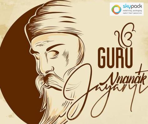 May Guru ji inspire you to achieve all your goals and may his blessings be with you in whatever you do. Guru Nanak Dev Ji Hd Wallpaper, Happy Gurunanak Jayanti, Happy Gurpurab, Happy Dental, Happy Guru Nanak Jayanti, Spout Pouch, Guru Nanak Ji, Nanak Jayanti, Dental Images