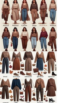 Plus Size Aesthetic Outfits, Soft Autumn, Trendy Fall Outfits, Autumn Outfits, Spring Fashion Trends, Stylish Dress Designs, Modest Fashion Outfits, Looks Chic, 가을 패션