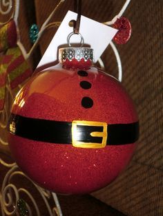 Diy Santa Decorations, Diy Christmas Ball, Hobby Lobby Christmas, Diy Ornaments, Painted Christmas Ornaments, Painted Ornaments, Christmas Ornaments Homemade, Santa Clause, Christmas Ornament Crafts