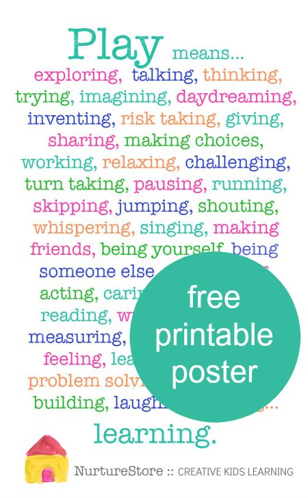 Why is play important for children's development? So many reasons! You can use this free printable poster as a reminder of all the benefits of play. Importance Of Play, Play Quotes, Free Poster Printables, Learning Stories, Early Years Educator, Childhood Development, Daycare Ideas, Play Therapy, Education Kindergarten