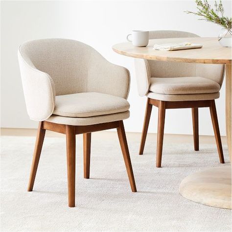 Modern Kitchen & Dining Chairs | West Elm Dining Chairs Walnut Legs, Modern Dining Chairs Wood Upholstered, Dining Arm Chair Modern, Dining Room Chairs For Wood Table, Accent Chairs For Dining Room Table, Comfortable Dining Chairs Modern, Dining Chairs For Wood Table, White Modern Dining Chairs, Came Dining Chair