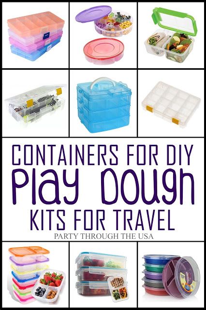 Containers for DIY Play Dough Kits // Party Through the USA Themed Play Dough Kits, Travel Playdough Kit, Diy Playdoh Kits, Play Dough Sensory Kits Diy, Diy Playdough Kit Gift Ideas, Play Doh Kits Diy, Diy Playdough Sensory Kit, Diy Play Dough Kit, Playdoh Sensory Kits Diy