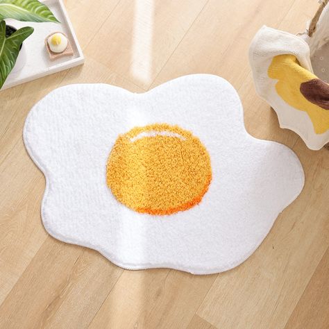 Egg Rug, Funky Bathroom, Rug Cute, Colorful Room Decor, Dripping Water, Cute Bath Mats, Interior Design Rugs, Minimalist Bedroom Design, Christmas Rugs