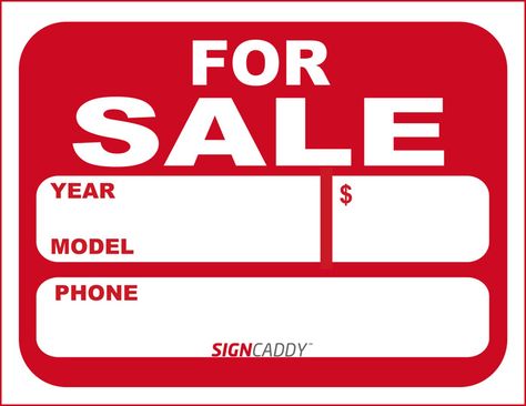 Car for Sale Sign Template Printable For Sale Template, Microsoft Word Free, Garage Sale Signs, Luxury Cars For Sale, Sale Template, Poster Template Free, Sale Sign, Word Free, Car For Sale