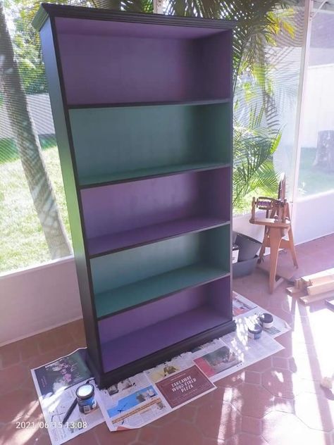 Dark Lavender, Upcycling Ideas, Wood Shelves, Shades Of Purple, Bookcase, Lavender, Shades, Shelves, Purple