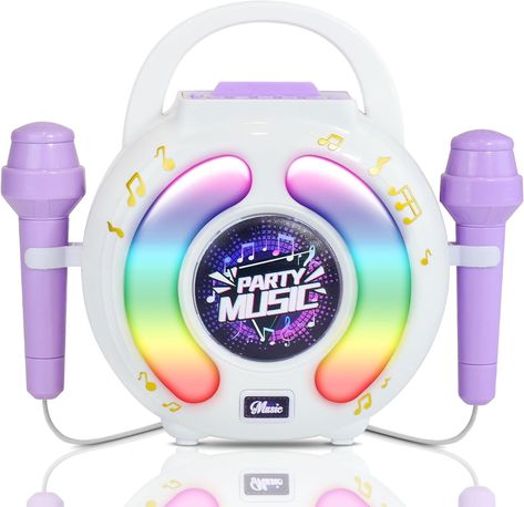 BAKAM Karaoke Machine for Kids Age 4-12 with 2 Microphones, Play Microphone for Kids Ages 3-5, Toddler Microphones Toy for Singing Great Boys Girls Birthday Gift (6010) Kids Karaoke Machine, Karaoke Speaker, Karaoke Machine, Toy Musical Instruments, Mp3 Music Player, Music Toys, Toddler Christmas, Music Library, Best Birthday Gifts