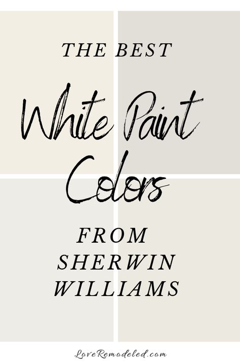 White Paint Colors from Sherwin Williams -  #Colors #Paint #Sherwin #White #Williams Trim Cabinets, Best White Paint Colors, Off White Paint Colors, Painting Trim White, White Wall Paint, Trim Paint Color, Sherwin Williams White, Sherwin Williams Paint, Best White Paint