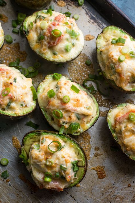 Stuffed Avocados with Alaska Crab - A Calculated Whisk Crab Stuffed Avocado Recipes, Stuffed Avacacado, Avocado Bowl Recipes, Avocado Salad Ideas, Avocado Baking Recipes, Avocado Pasta Recipes, Avocado Appetizers, Avocado Smoothie Recipes, Avocado Desserts