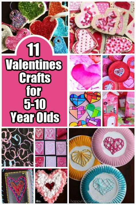 15 Valentines Crafts for 5-10 Year Olds - Happy Hooligans Valentine Craft Ideas For 3rd Graders, Kindergarten Crafts Valentines Day, Valentine Church Crafts For Kids, Valentines Day Crafts For 2nd Grade, Valentines Crafts Elementary School, Valentine’s Day Crafts For 3rd Grade, Kindergarten Valentine Crafts, Elementary Valentines, Valentines Class Party