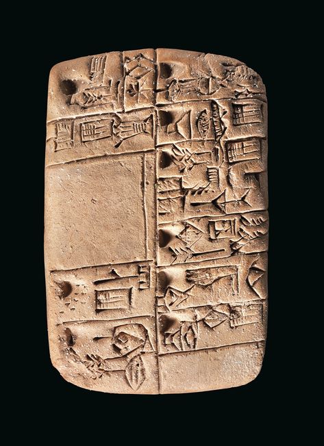 A MESOPOTAMIAN PROTO-CUNEIFORM CLAY TABLET WITH ACCOUNT OF MONTHLY RATIONS | LATE URUK PERIOD, CIRCA 3100-3000 B.C. | Ancient Art & Antiquities, tablets & stele | Christie's Clay Tablet, Mlk Jr Day, Ancient Sumer, Mlk Jr, Writing Systems, Ancient India, Anglo Saxon, Historical Art, African History