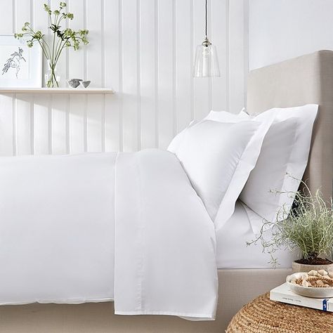 Essentials Egyptian Cotton 200 Thread Count Bed Linen Collection | Bed Linen Collections | The White Company UK White Company Bedding, Classic Bed Linen, Black Bed Linen, Egyptian Cotton Duvet Cover, Affordable Bedding, Egyptian Cotton Bedding, White Linen Bedding, Luxury Bedding Collections, Linen Collection