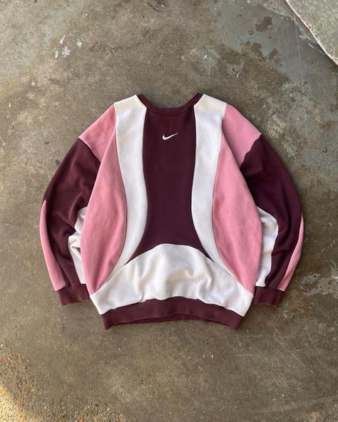 Domno Vintage on Instagram Reworked Jersey, Adidas Sweatshirts, Nice Closet, Converse Fits, Fashion Major, Reworked Nike, Reworked Clothing, Sweater Refashion, One Of One