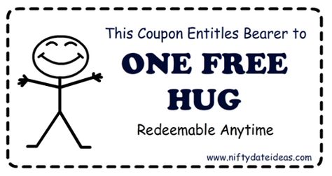 No expiration date. Unlimited supply available. <3 Open When You Need A Hug, Free Hugs Coupon, Free Hug Coupon, Hug Pictures, Santa Letters, Hug Quotes, Best Hug, Cute Love Memes, Coupon Template