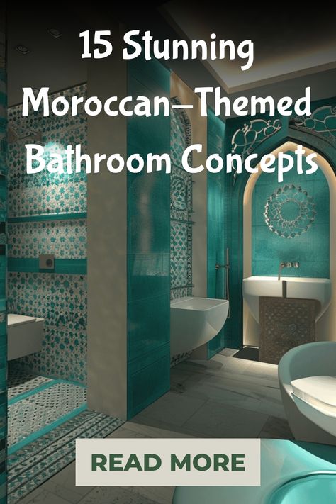 moroccan theme bathroom Turkish Spa Bathroom, Small Moroccan Bathroom, Moroccan Powder Room Ideas, Pink Moroccan Bathroom, Moracan Theme Bathroom, Grecian Bathroom, Bathroom Moroccan Style, Luxury Modern Moroccan Interior Design, Santorini Bathroom