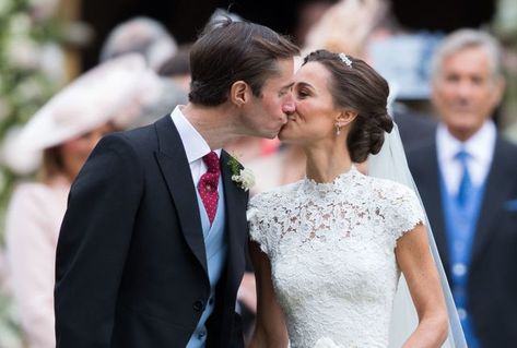 hasn't been confirmed since the lavish ceremony Saturday. Pippas Wedding, Pippa Middleton Wedding, Romantic Bridal Hair, James Matthews, Kate And Pippa, Best Wedding Hairstyles, Pippa Middleton, Diana Spencer, Wedding Hairstyles Updo