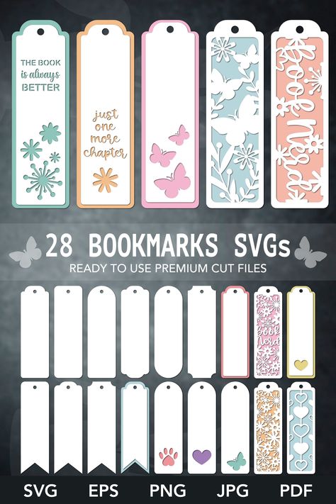 #Cricut_Crafts_For_Book_Lovers #Cricut_Maker_Bookmarks #Silhouette_Bookmarks #Cricut_Crafts_Ideas Cricut Bookmarks Svg Free, Cricut Bookmark Ideas, Bookmark Cricut, Bookmarks Cricut, Diy Decor Easy, Cricut Bookmarks, Make Bouquet, Flower Diy Paper, Paper Flower Ideas