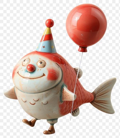 Whimsical Fish, Animal Cute, Balloon Art, Free Png, Free Image, Free Images, Animal Art, Balloons, Cute Animals