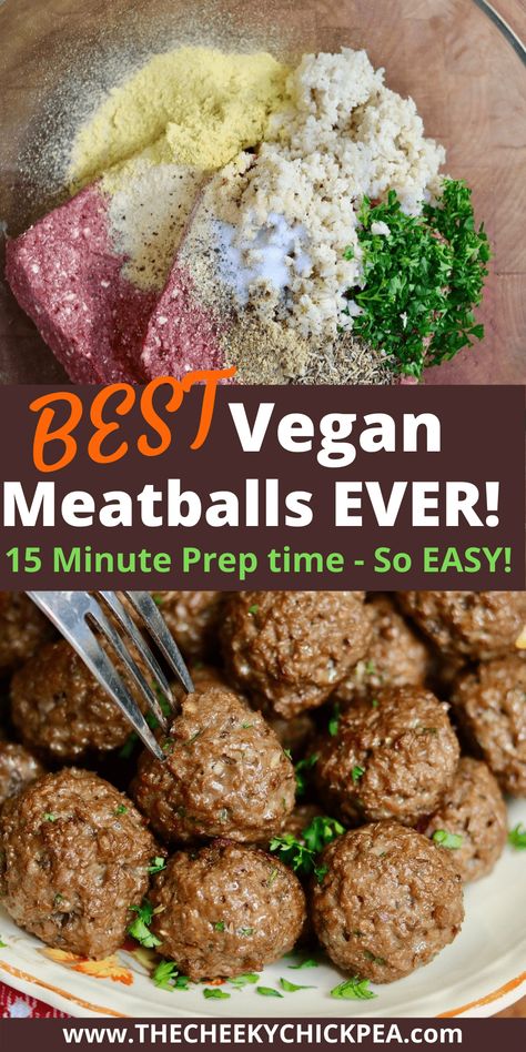 Food Impromptu, Beyond Beef Recipes, Best Vegan Meatballs, Impossible Meat, Vegan Meatballs Recipe, Veggie Balls, Ground Beef Meatballs, Vegan Meat Recipe, Veggie Meatballs