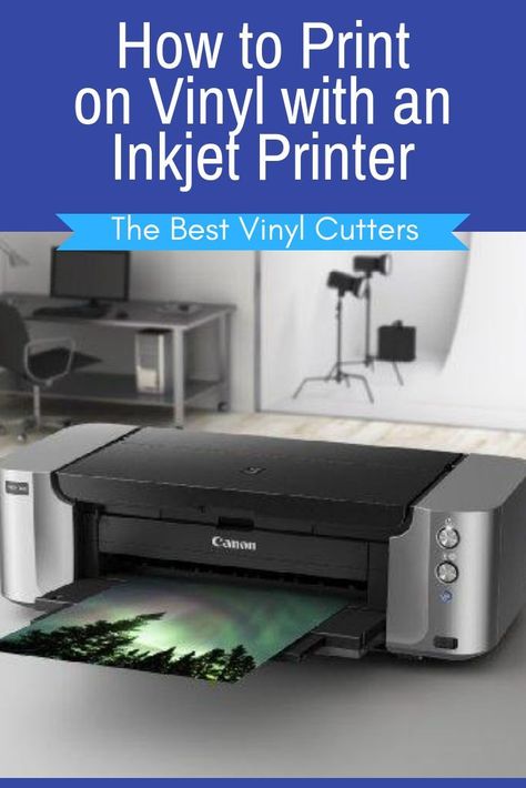 How to Print on Vinyl with an Inkjet Printer.  Would you like to know how to print on vinyl using the inkjet printer that you have at home?  Check out this tutorial and important tips for printing on vinyl with an inkjet printer. #printonvinyl #vinyltutorial How To Print On Vinyl, Tumbler Techniques, Vinal Ideas, Cricut Room, Best Inkjet Printer, Print On Vinyl, Adhesive Vinyl Projects, Diy Vinyl Projects, Vinyl Printer