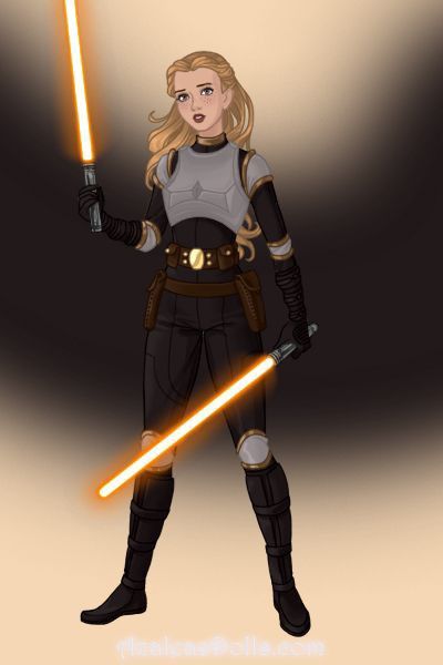 Star Wars Armor Female, Star Wars Oc Female Bounty Hunter, Female Jedi Fanart, Blonde Jedi Female, Star Wars Outfits Women Oc, Jedi Oc Female Art, Female Jedi Character Design, Star Wars Outfits Character Design, Female Jedi Art