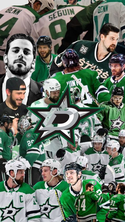 Dallas stars Dallas Stars Hockey, Jamie Benn, Cowboy Pictures, Stars Hockey, Stars Wallpaper, Hockey Girl, Tyler Seguin, Star Background, Nhl Players