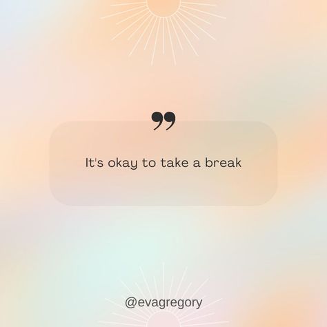 Study Break Quotes, Its Okay To Take A Break, Instagram Break Post, Take A Break Quotes, Quote Instagram Post, Break Quotes, Anna Thomas, Elizabeth Lail, Quote Instagram