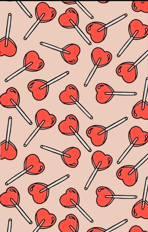 Heart Lollipop, Valentines Wallpaper, Iphone Wallpaper Tumblr Aesthetic, Beautiful Wallpapers Backgrounds, Pretty Wallpaper Iphone, Cute Wallpaper Backgrounds, Wallpapers Vintage, Aesthetic Iphone Wallpaper, Soft Rubber