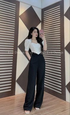 Outfit Elegantes, Outfit Korean Style, Color Combos Outfit, Elegant Outfit Classy, Fashion Design Collection, Fashion Top Outfits, Trendy Dress Outfits, High Fashion Outfits, Classy Work Outfits