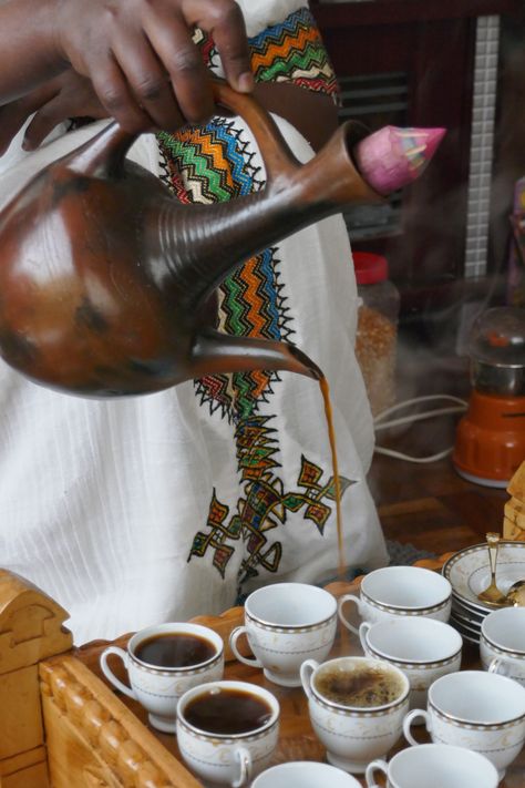 Ethiopian Coffee Ceremony, History Of Ethiopia, Ethiopian Coffee, Coffee Cup Art, Nightclub Aesthetic, Ethiopian Food, Coffee Shot, My Father's World, Addis Ababa