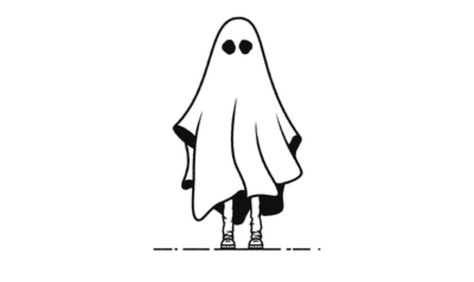 Halloween Drawings, Halloween Ghost, Halloween Ghosts, Line Drawing, Aesthetic Art, Okay Gesture, Ghost, Darth Vader, Tattoos