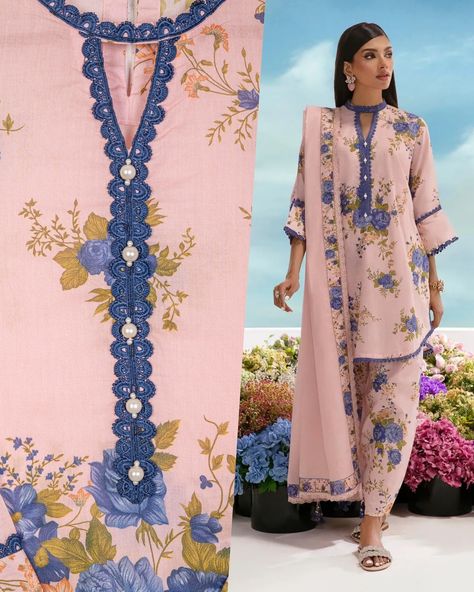 Sana Safinaz Mahay Lawn Suit including kameez, shalwar and dupatta in sizes S, M, L, XL 🌷 Order on our website www.designerdhaage.com - Item Code SAN273 🎁 . . . . #designerdhaage #ilfordlane #pakistanisuits #pakistanifashion #pakistanidesignerdresses Plain Lawn Suit Design Ideas, Lawn Suit Design Ideas, Lawn Suit Design, Suit Design Ideas, Lace Suits, Lace Suit, Lawn Suit, Sana Safinaz, Suit Design