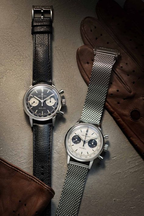 Introducing the new hand-wound Intra-Matic Chronograph H from Hamilton - Worn & Wound Hamilton Khaki Field, Gentleman Watch, Hamilton Watch, Chrono Watches, Model Call, Harry Winston, American Classic, Patek Philippe, Watch Collection