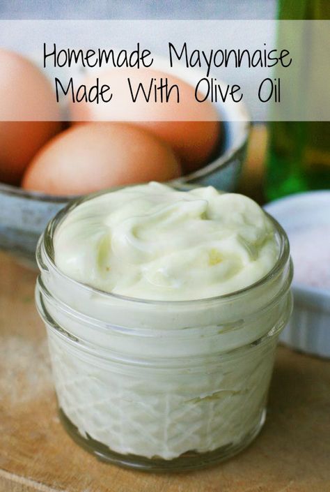 Homemade Olive Oil Mayonnaise Homemade Mayo Recipe, Olive Oil Mayo, Olive Oil Mayonnaise, Homemade Mayonnaise Recipe, How To Make Mayonnaise, Mayo Recipe, Homemade Mayo, Olive Oil Recipes, Mayonnaise Recipe