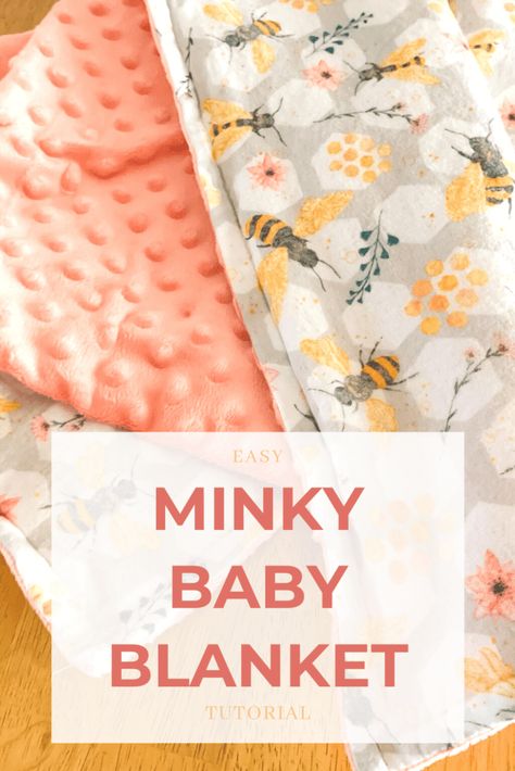 Easy Baby Blanket Tutorial - Amaryllis Lane Flannel And Minky Blanket Diy, Blanket Patterns Sewing, Baby Blanket Patterns Sewing, Minky Baby Blanket Diy, Homemade Baby Blankets, How To Sew Baby Blanket, Baby Blanket Tutorial, Owl Sewing, Free Baby Blanket Patterns