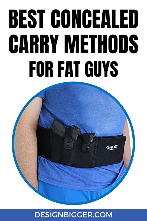 If you're a big guy (with a big belly) that want to carry, you're in luck. Get this belly band holster and you'll be comfortable all day long! Conceal Carrying, Iwb Carry, Belly Band Holster, Concealed Carry Holster, Best Concealed Carry, Low Riding, Iwb Holster, Concealed Carry Holsters, Manly Men