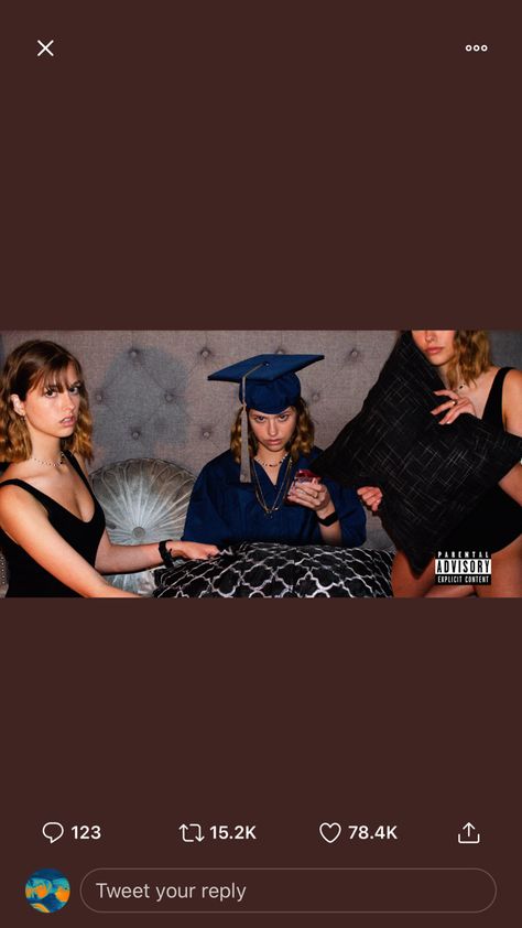 Grad Playlist Cover, Graduation Album Poster, Goofy Graduation Pictures, Graduation Cap Designs Album Covers, Grad Cap Ideas Album Covers, Graduation Pictures Album Covers, Senior Aesthetic, Graduation Meme, Senior Portrait Outfits