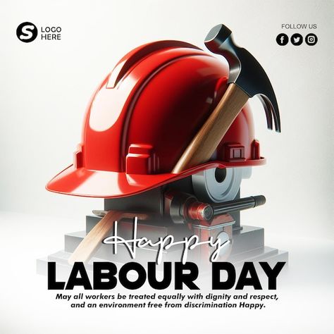 Psd may 1st international labor day with... | Premium Psd #Freepik #psd Happy Labour Day, May 1st, Banner Template Design, Happy Labor Day, Labor Day, Labour, May 1, Banner Design, Design Template