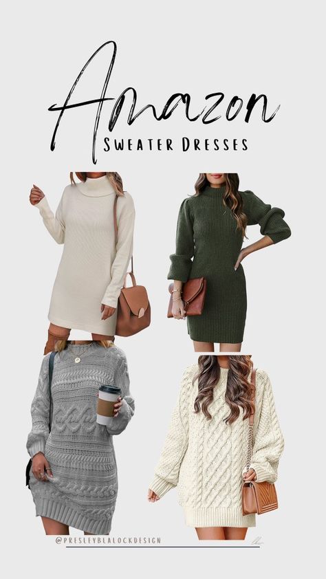 2023 Sweater Dress, Best Sweater Dresses On Amazon, Sweater Dress Amazon, Holiday Sweater Dress, Amazon Winter Outfits Women, Sweater Dress 2023, Sweater Dress Outfit 2023, Amazon Sweater Dress, Christmas Sweater Dress Outfit