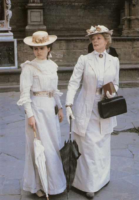 A Room With A View (1985) A Room With A View 1985, 1800s Outfits, Victorian Movies, Edwardian Outfits, Titanic Fashion, 1890 Fashion, 1909 Fashion, Edwardian Era Fashion, 1800s Clothing