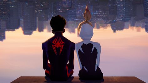 Spiderman And Spider Gwen, Miles Spiderman, Motion Wallpapers, Avengers Characters, Miles Morales Spiderman, Dog Mask, Across The Spider Verse, Spiderman Spider, Spiderman Pictures