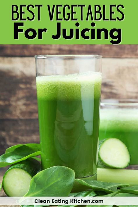 If you're looking to add more fruits and vegetables to your diet, juicing is a great way to do it! Not sure where to start? Check out this list of the best vegetables to juice for some ideas. These vegetables are packed with nutrients and flavor, so you'll be sure to enjoy them. Best Vegetables To Juice, Vegetables To Juice, Kale Juice Recipes, Best Juicing Recipes, Vegetable Juice Recipes, Cabbage Juice, Spinach Juice, Best Vegetables, Juice Smoothies Recipes