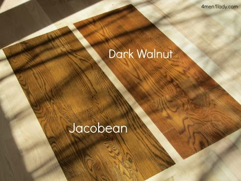 Hardwood flooring pros and cons. Dark Walnut Floors, Hardwood Floor Stain Colors, Oak Floor Stains, Floor Stain Colors, Wood Floor Stain Colors, Wood Floor Colors, Jacobean Stain, Red Oak Floors, Diy Wood Floors