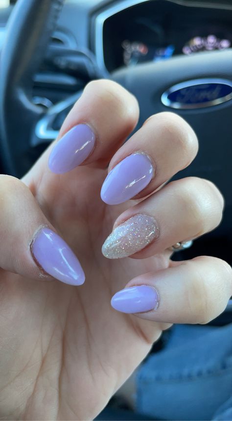 Lilac And Silver Nails, Nails Roxo, Bright Nail Art, Lilac Nails, Formal Nails, Party Nails, Silver Nails, Prom Nails, Manicure E Pedicure