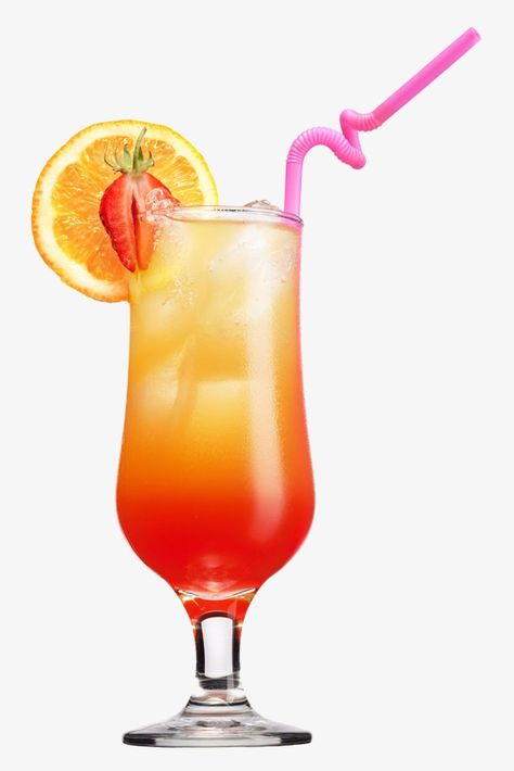 Tequila Sunrise Recipe, Juice Png, Vodka Gummy Bears, Fruit Juice Cocktails, Cocktails Clipart, Drink Png, Glass Png, Cocktail Party Food, Soda Drink