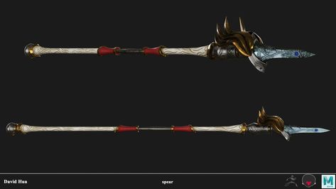 Fantasy Spear, 3d Artist, Spears, Swords, Art