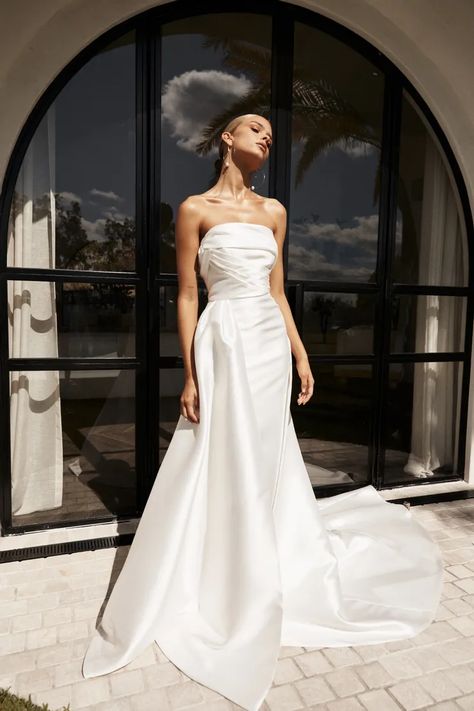 Jane Hill | The Bridal Studio - huntleigh | The Bridal Studio Jane Hill, Minimal Wedding Dress, Bridal Studio, Tulle Sleeves, Designer Wedding Gowns, Minimal Wedding, Cincinnati Ohio, Salt Lake City Utah, Dress Inspo