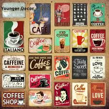 Vintage Coffee Signs, Retro Posters, Coffee Tin, Retro Metal Signs, Coffee Poster, Vintage Tin Signs, Rusty Metal, Cafe Shop, Coffee Signs