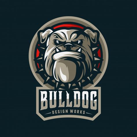 Bulldog logo Premium Vector | Premium Vector #Freepik #vector #logo #school #dog #sport Bulldog Logo Design, Bulldog Vector, Bulldog Drawing, Logo School, Bulldogs Logo, Bulldog Tattoo, Bulldog Mascot, Cool Car Drawings, Removal Company